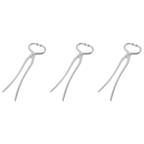 3Pcs Durable Metal Cattle Nose Ring with Easy-Use Nose Plier 2