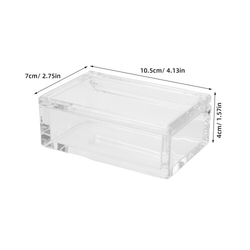 Waterproof Acrylic Match Container Transparent Compact Storage 1