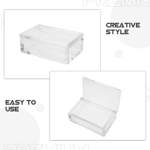 Waterproof Acrylic Match Container Transparent Compact Storage 2
