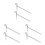 6Pcs Stainless Steel Beehive Stand Silver Bee Frame Holder Base Tool 4