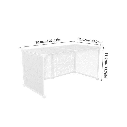 1Set Transparent DIY Cat Litter Box Enclosure Splash Guard PP Plastic 1