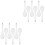 12Pcs White Ceramic Food Spoons Elegant Design for Home Kitchen Dining 2