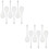 12Pcs White Ceramic Food Spoons Elegant Design for Home Kitchen Dining 5