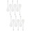 12Pcs White Ceramic Food Spoons Elegant Design for Home Kitchen Dining 6