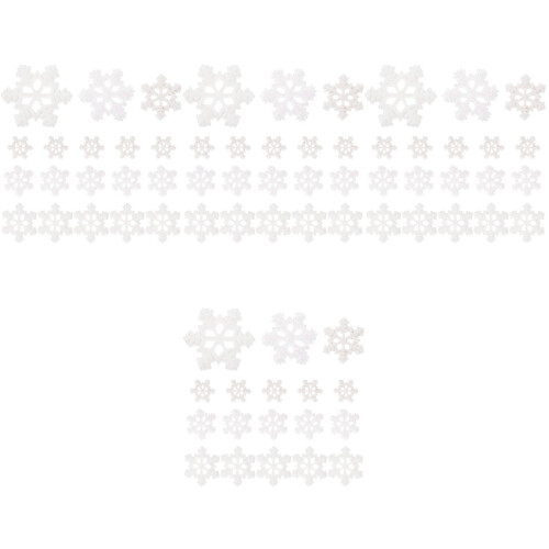 240Pcs DIY White Snowflake Plastic Charms for Phone Case Accessories 1