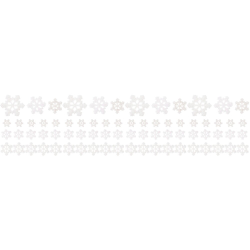 240Pcs DIY White Snowflake Plastic Charms for Phone Case Accessories 2