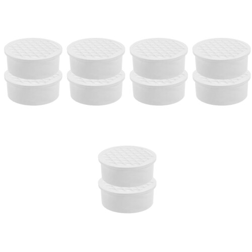 10Pcs White Plastic Floor Drain Cover Insert for Home Use 2