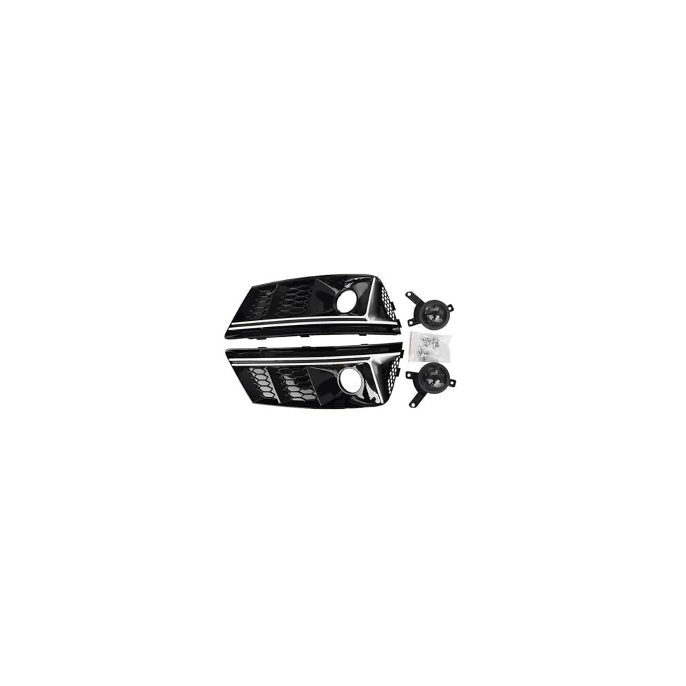 Fog Grille Cover For Audi A4 2017Â2019 A4l Front Bumper Fog Lamp Trim With Acc AntiâFog Surface Pair Light 9330225499688