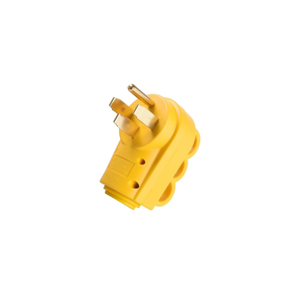 50 Amp Rv Plug Nema 1450P Male Replacement Connector With Ergonomic Grip Handle For Camper Trailer 9330225499619