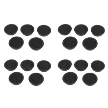 20 Couvertures de Trou de Câble en Plastique Rond Noir Dia 70mm Pcs pour Bureau D'Ordinateur