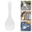 White Nonstick Reusable Reusable Plastic Rice Paddle with Handle for Kitchen Serving 5