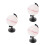 3Pcs Plastic White DIY Globe for Kids Learning and Classroom Use 5