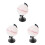 3Pcs Plastic White DIY Globe for Kids Learning and Classroom Use 6