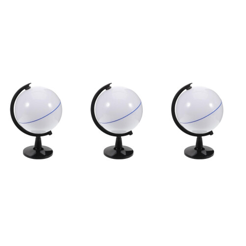 3Pièces Globe Educatif Plastique Multi Usage DIY Peinture 1