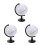3Pièces Globe Educatif Plastique Multi Usage DIY Peinture 3