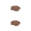 2Pcs Light Brown Round Sequins for DIY Craft Projects and Embroidery 7