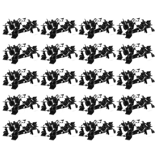 1000 Pcs. Self Adhesive Cable Clamp Plastic Rectangular Cable Clips Cable Tie Bind Cable Wire Management Holder for Car