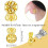 6-Pairs Earring Backs,Earring Backs Lifter for Heavy Earrings, Adjustable Hypoallergenic Secure Earring Backs(Gold) 5