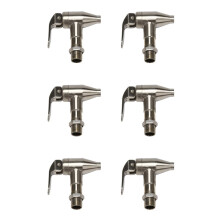 6X Beverage Dispenser Replacement Spigot,Stainless Steel Polished Finished, Water Dispenser Replacement Faucet