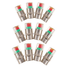 12Pcs Multi-Color Car Tire Pressure Valve Caps Durable Stem Covers