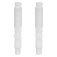 2Pièces Tuyau Extensible PP Drain Lavabo Étanche