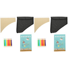 2Sets Educatieve Panfluit Met 18 Buisjes Beige, Perfect Voor Beginners