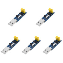 5Stk Kompakter USB-Seriell Adapter + Anschluss Dunkelblau