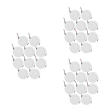 30Pcs White Metal LED Recessed Light for Home Living Room Ceiling