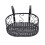 2Pcs Ironwork Hanging Flowerpot Holder Black Rack for Balcony and Yard 1