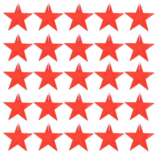 60Pcs Red Plastic Star Shaped Light Covers for 5Mm LED String Lights