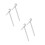 4Pièces Pieds Inoxydables Ruche Stables Design Simple Argent 1