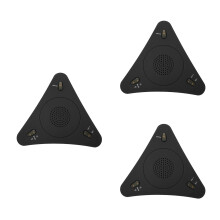 3Pièces Microphone USB Noir Pour Jeu Chat Vocal, , Plug and Play