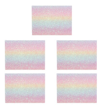 5Pièces Tapis Repassage Fusion Perles Paillettes Dégradé Résistant DIY