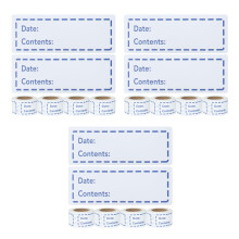 Blue Handwriting Food Labels Removable Bottle Marking Stickers