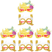 16Pcs Colorful Hawaiian Glasses Photo Props Party Decoration
