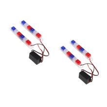 4Pcs Multi Color Motorcycle Lights Kit Plastic Strobe Visibility