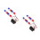 4Pcs Multi Color Motorcycle Lights Kit Plastic Strobe Visibility 1