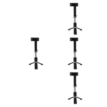 4Pcs Black ABS Phone Tripod Stand Portable Selfie Stick for Home Use