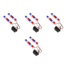 8Pcs Motorcycle Turn Signal Lights Multi Color Durable Plastic Kit