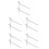 10Pcs Stainless Steel Beehive Stand Silver Frame Holder for Beekeepers 1