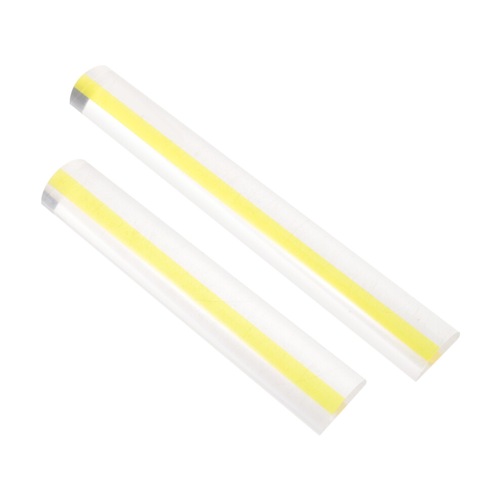 2Pcs Transparent Acrylic Magnifying Ruler for Reading with Guide Line