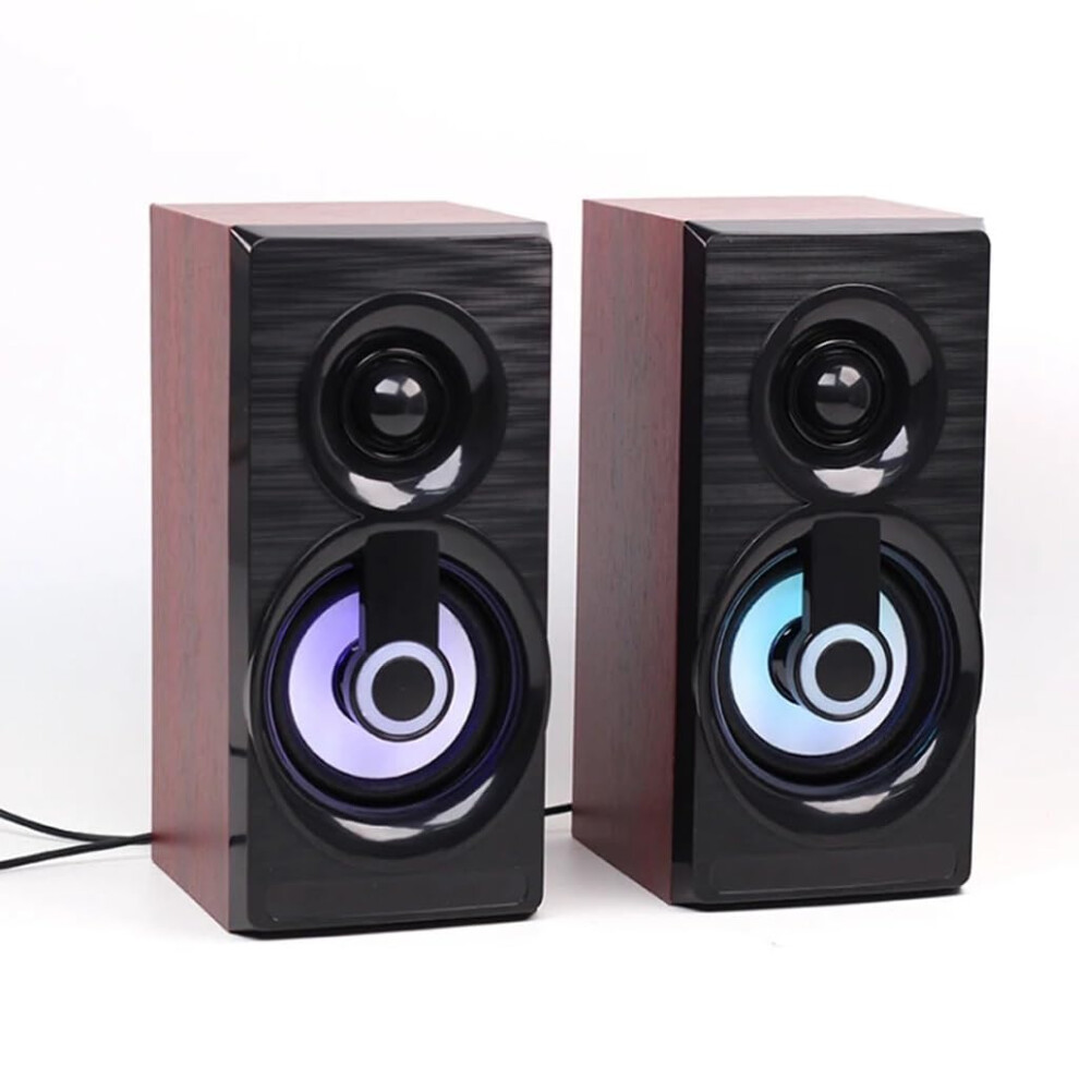 Wired Mini Computer Speakers With Stereo Sound And Bass For Desktop Laptop And Phone (E) 9073542163978