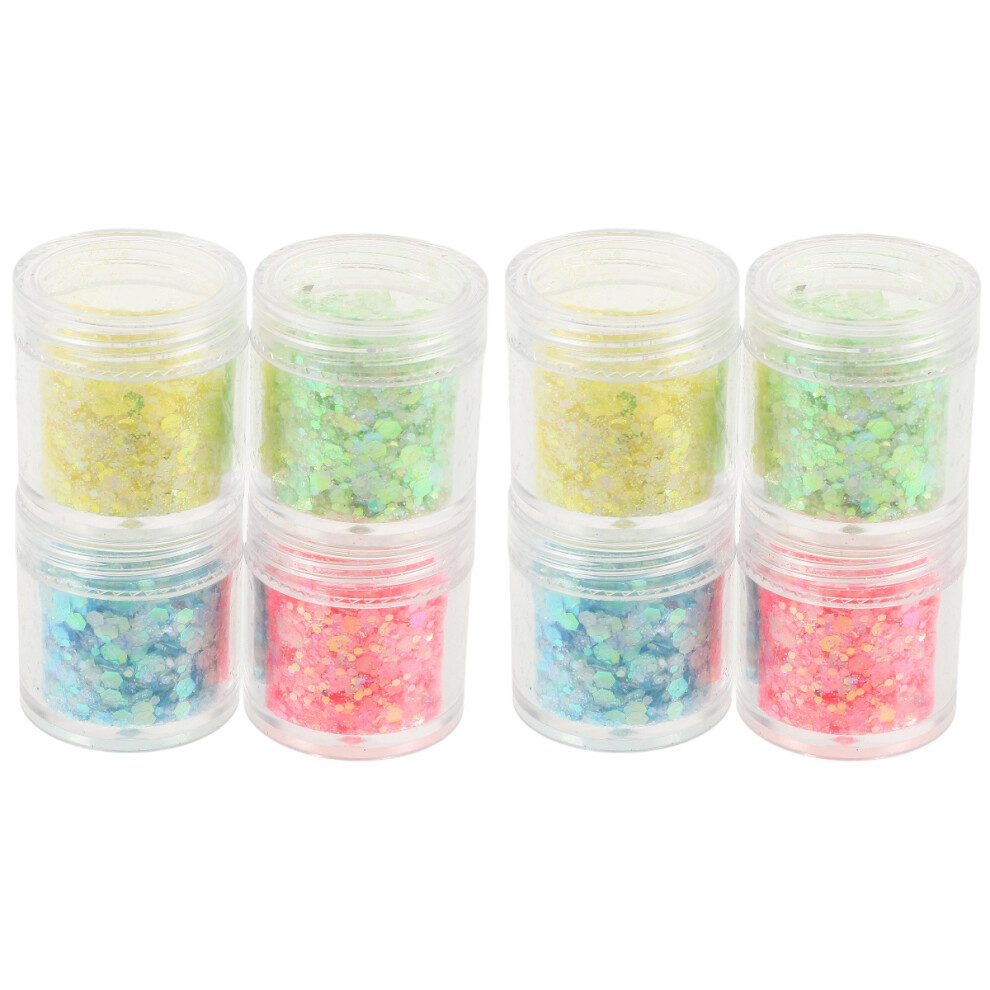 2Pcs Pet Nail Sequins and Glitter Flakes for Acrylic Nails and Crafts