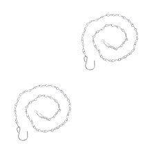 4Pcs Silver Adjustable Hanging Chains for Plants Lanterns Outdoor