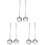 3Sets Serveerlepels Van Metaal Met Ergonomisch Handvat 1