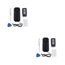 2Pcs Anti-Theft Motorcycle Alarm System Loud 113Db Horn for Motorbikes