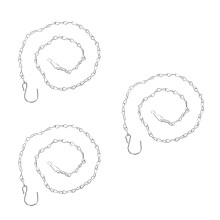 6Pcs Rustproof Silver Hanging Chains for Indoor Outdoor Use 35 Inch
