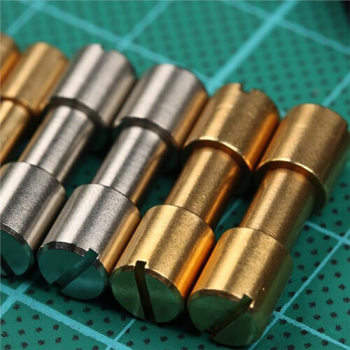 8 Sets Stainless Steel Brass Bracket Bolt Fasteners Tool Knife Handle Bolt Replacement Rivet Kitchen-Knife Handle Rivet 2