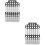 2Pcs Assorted Color Bathroom Shower Shelf Plastic Hanging Storage Rack 5