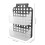 2Pcs Assorted Color Bathroom Shower Shelf Plastic Hanging Storage Rack 7